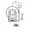 Фланець FA на виході PMRV 040 купити